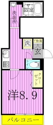 サンシャイン北松戸 105号室 間取り