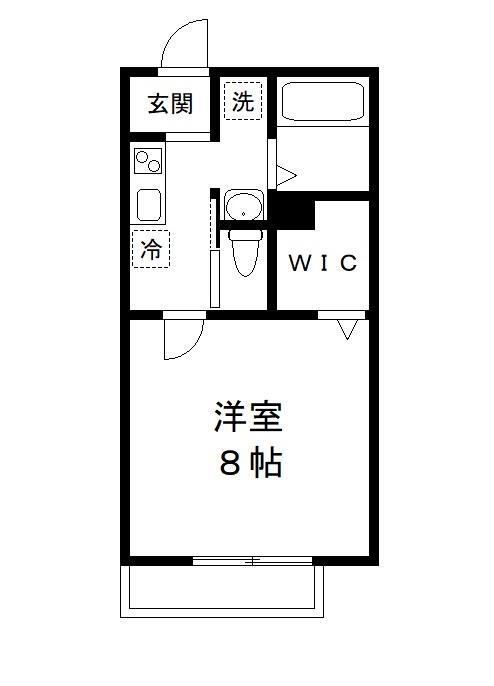 リバーヴィラⅣ 102号室 間取り