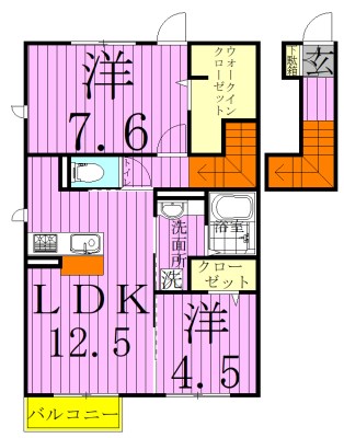 ステラＣ 202号室 間取り