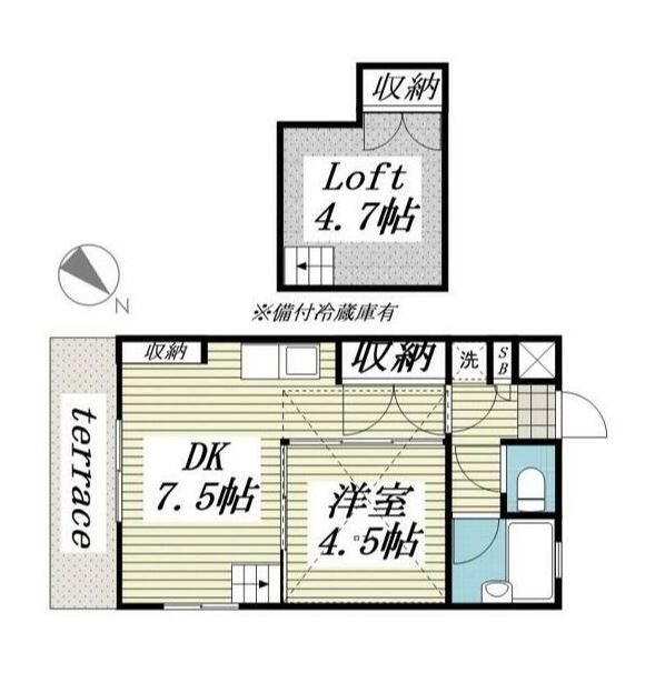ジュネパレス松戸第21 間取り