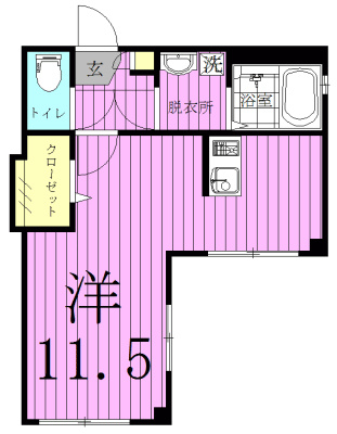 CREW HOUSE 東松戸 103号室 間取り