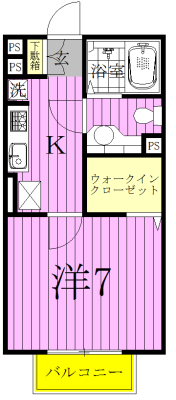 エミネンス上本郷 207号室 間取り