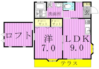 F-3 間取り