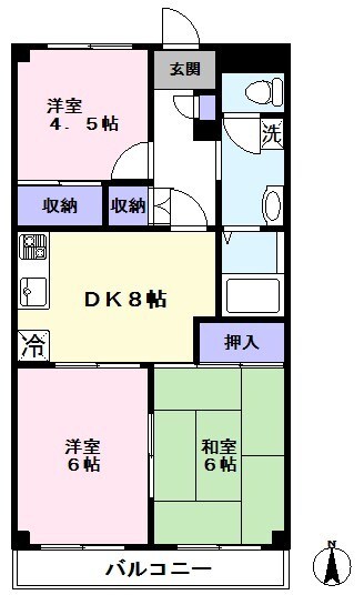 ダイカンプラザ 202号室 間取り