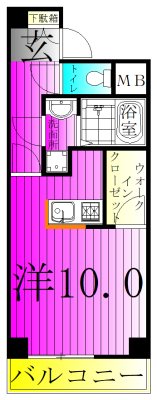 ルネス・フィエスタ 703号室 間取り