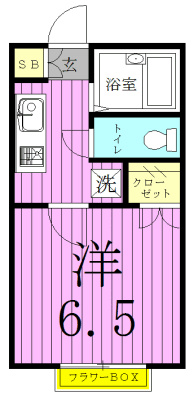 サントリーニⅠ 104号室 間取り
