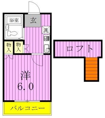ジュネパレス松戸第505 203号室 間取り