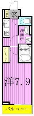 アライブ　ジュネス 102号室 間取り