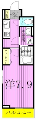 アライブ　ジュネス 208号室 間取り