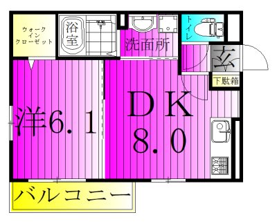 オッツⅢ 301号室 間取り