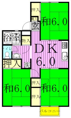 北総ビレッジA 間取り図