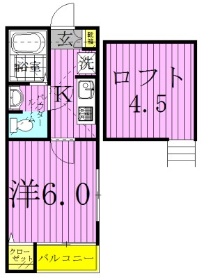 コンパートメントハウス柏Ⅰ 205号室 間取り