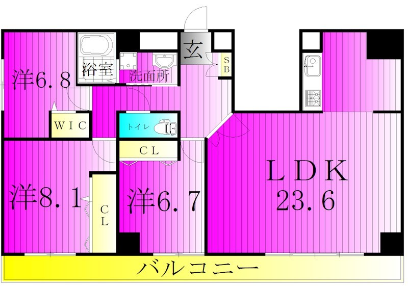 エルピス 405号室 間取り