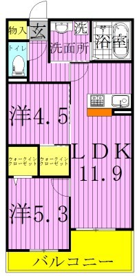 ウエスト レジデンス 105号室 間取り