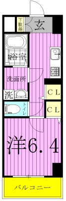 ベルフルール弐番館 102号室 間取り
