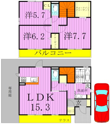 クレストフォーチュンＤ 間取り