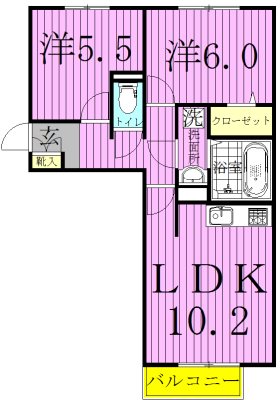 ヴァイスハウス 103号室 間取り