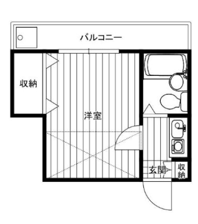 レオパレス馬橋第6 102号室 間取り