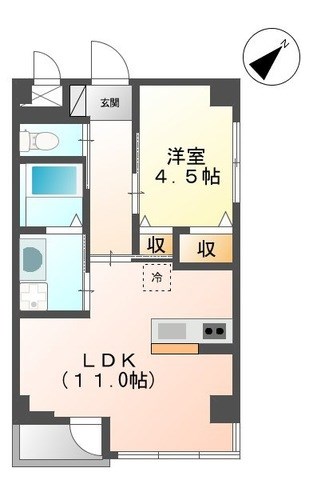 エミネンスおおたかの森 201号室 間取り