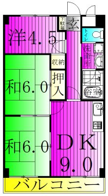ゴールデンハイツ 302号室 間取り