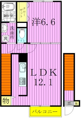 アムールハイツ 間取り図