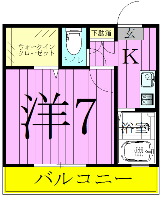 ソレアード松戸 105号室 間取り