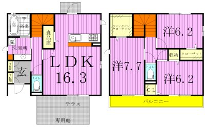 クレストフォーチュンＣ 間取り