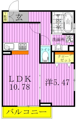 ファミユA 間取り図