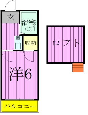 ベルツリー八柱 207号室 間取り