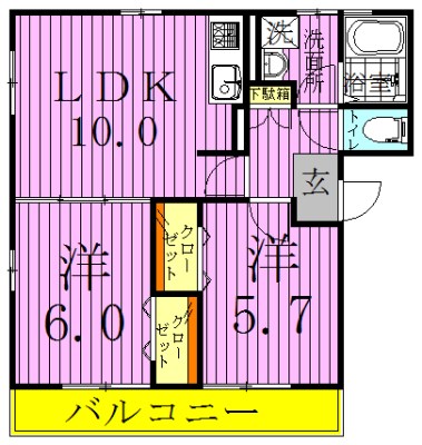 クレール５ 間取り図