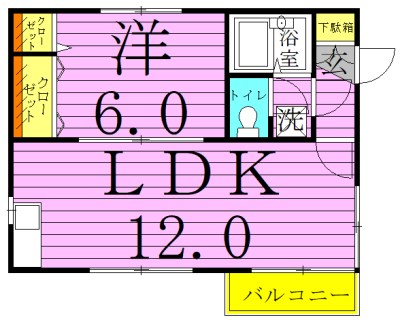 キャッスルハイム 間取り図