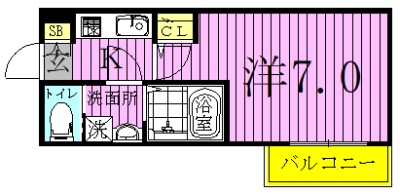 アレーズ六町 間取り図
