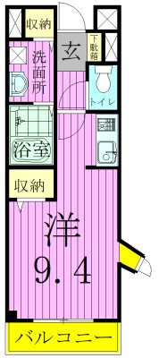 リュエル 101号室 間取り