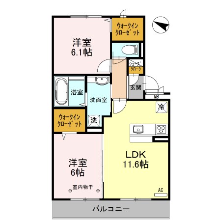 ボヌールメゾン 間取り図