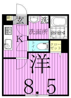 リラ松戸 302号室 間取り