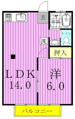 小倉台コーポ 間取り図