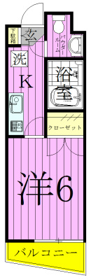 アーク松戸本町 403号室 間取り