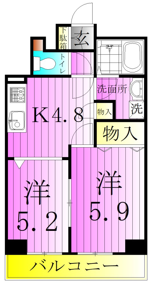 ヴァンヴェール 間取り図