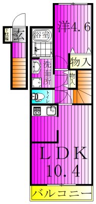 フレグランス明幸 205号室 間取り