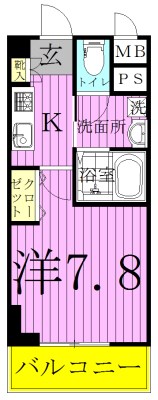 グラン・シャリオＳ 302号室 間取り