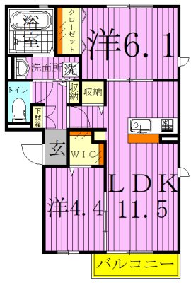 パークハイム 間取り図