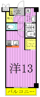 グリーンヒルレジデンス 502号室 間取り