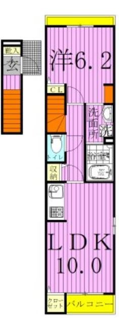 アルカンシェル　フォレⅥ 201号室 間取り