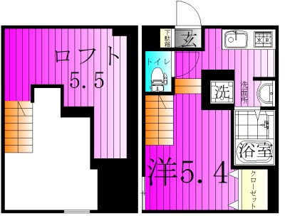 RIZEST　ＴＹ新松戸Ⅰ 203号室 間取り