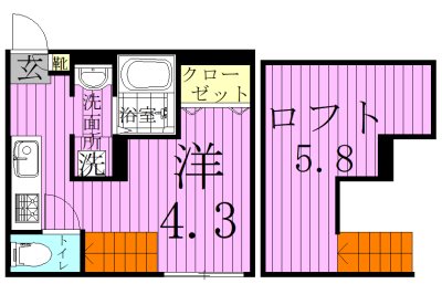 RIZEST新松戸西 201号室 間取り