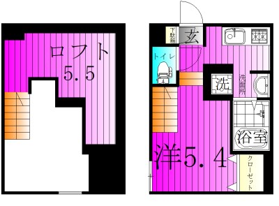 RIZEST　ＴＹ新松戸Ⅱ 102号室 間取り