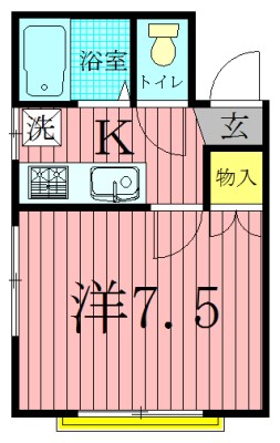 ハウスツーユー 102号室 間取り