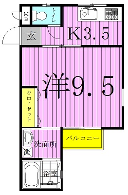 東初石アイビーハイツ 105号室 間取り