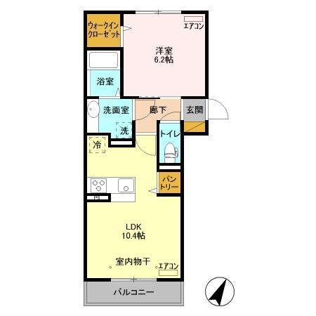わをん　おおたかの森 303号室 間取り