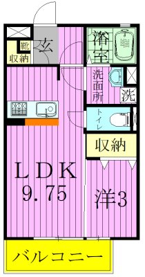 カンピエーレ 105号室 間取り